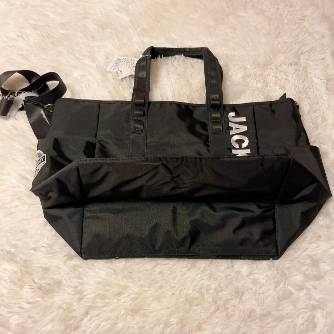 タグ付新品未使用　JACKBUNNYジャックバニー　ゴルフバッグ　ストラップ　黒