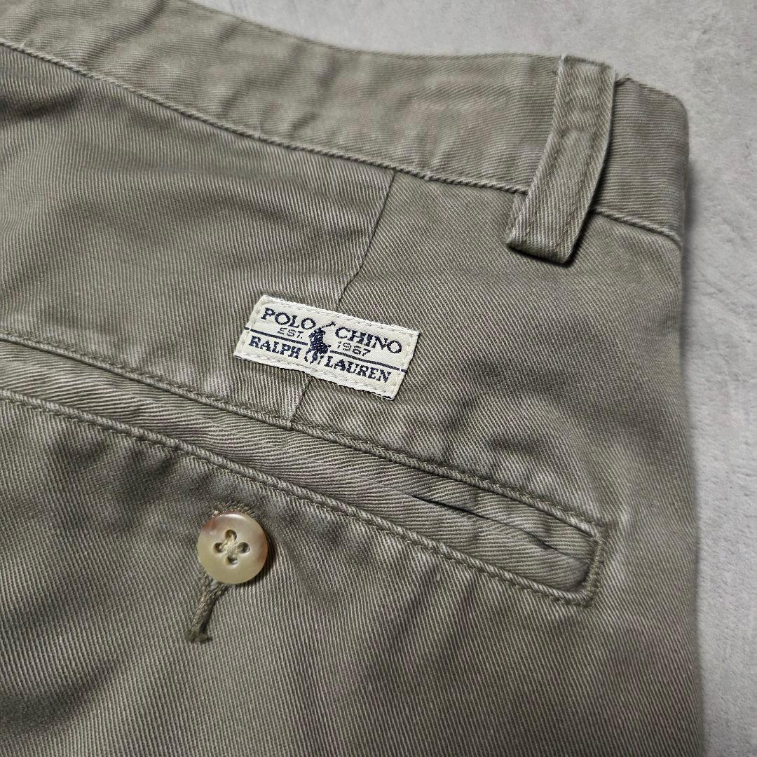 90sPoloByRalphLaurenANDREW ポロチノトラウザーズW30