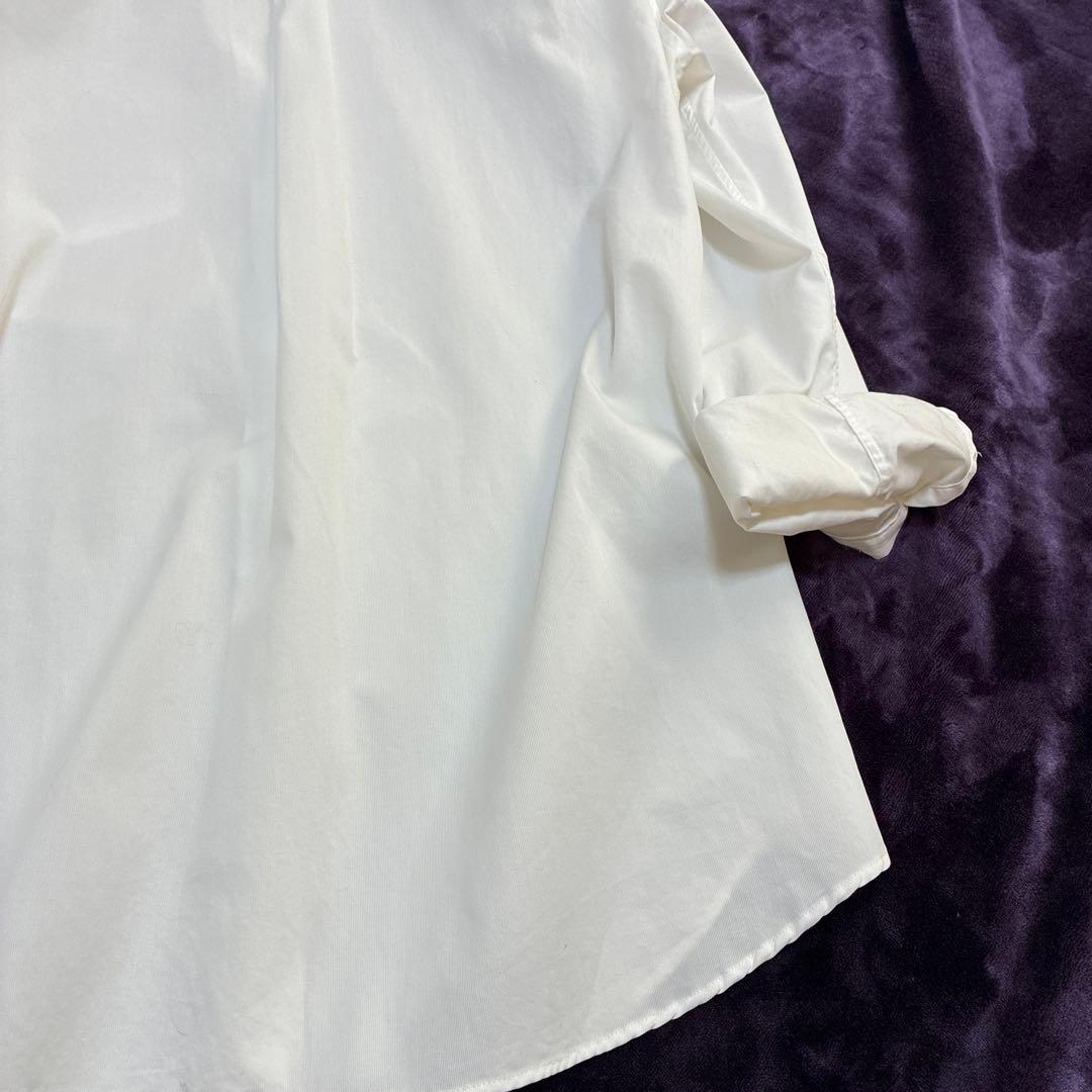 DEUXIEME CLASSE ドゥーズィエムクラスホワイト長袖コットンシャツ