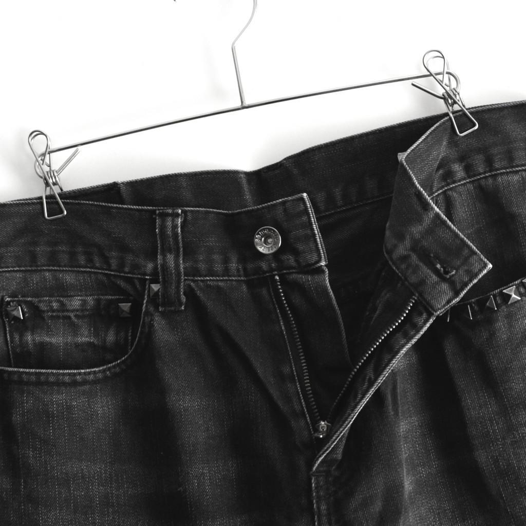 パンツ y2k semantic design denim flare pants M