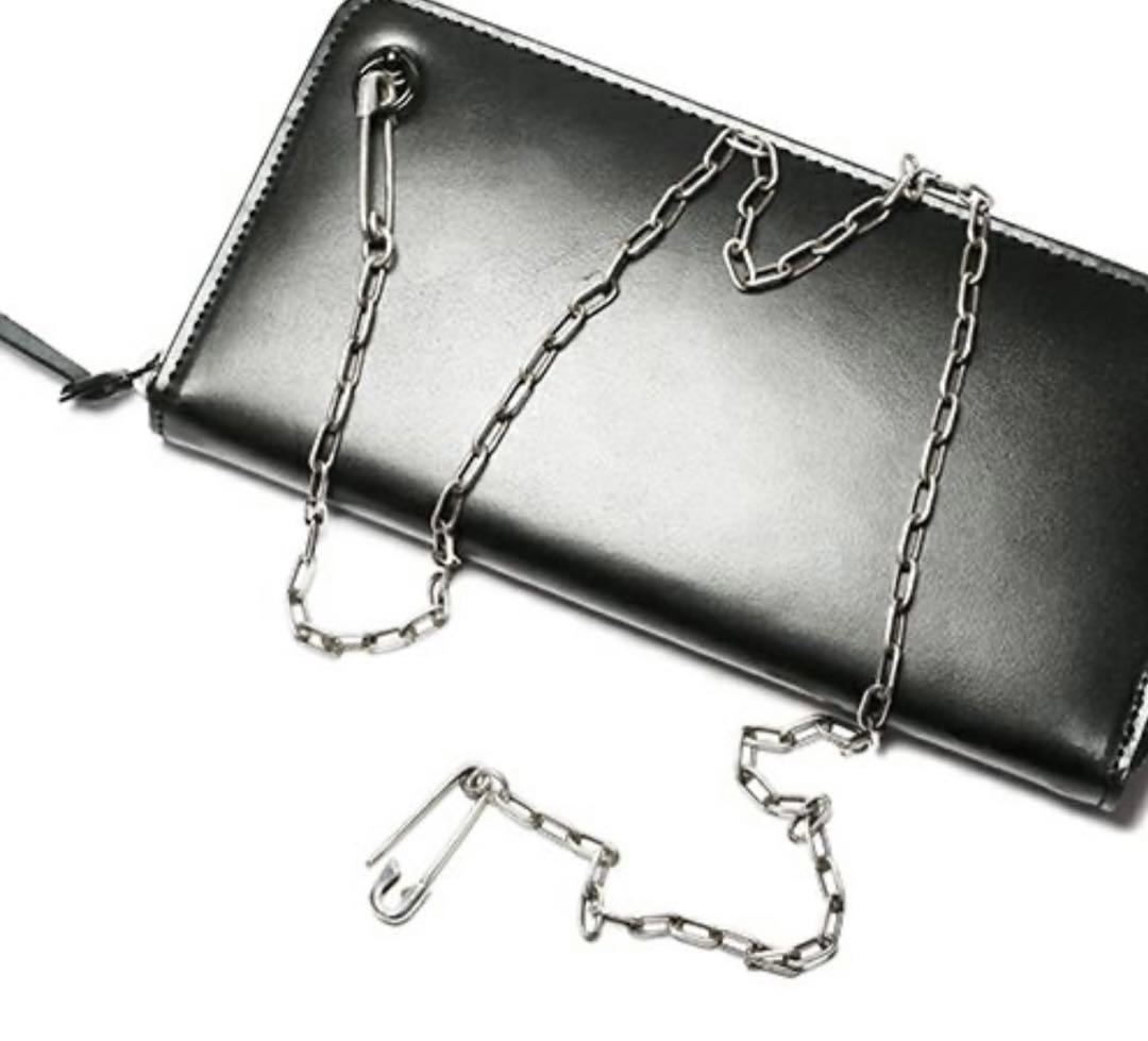 安全ピンダイヤモンドウォレットチェーン シルバー