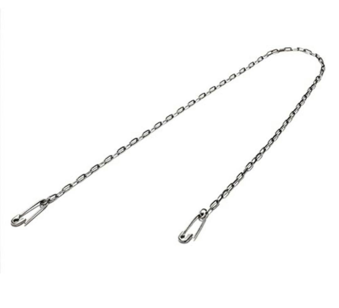 安全ピンダイヤモンドウォレットチェーン シルバー