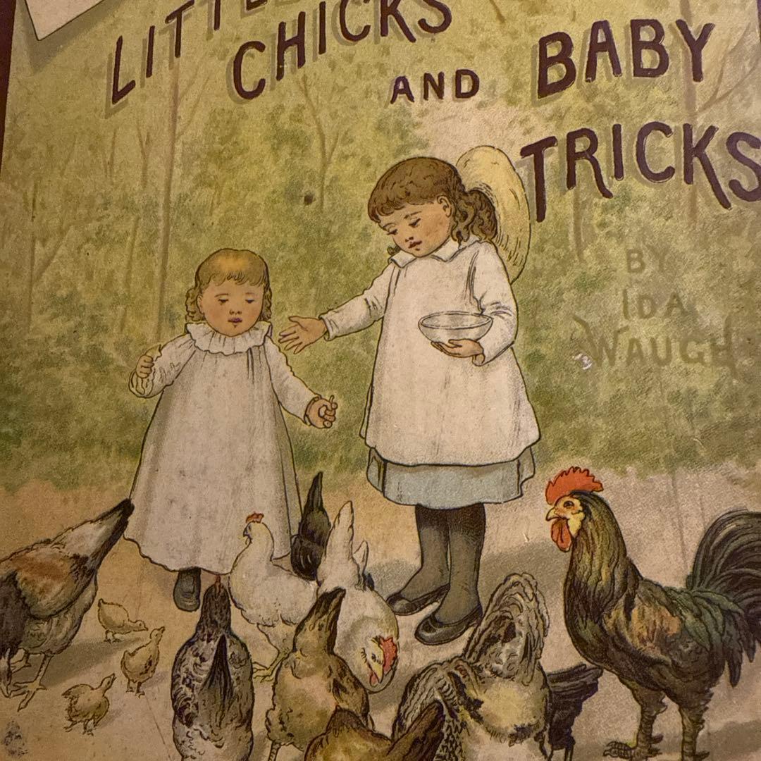 稀少1890年アンティーク愛らしい絵本ヴィクトリアン洋書ジャンクジャーナル古書