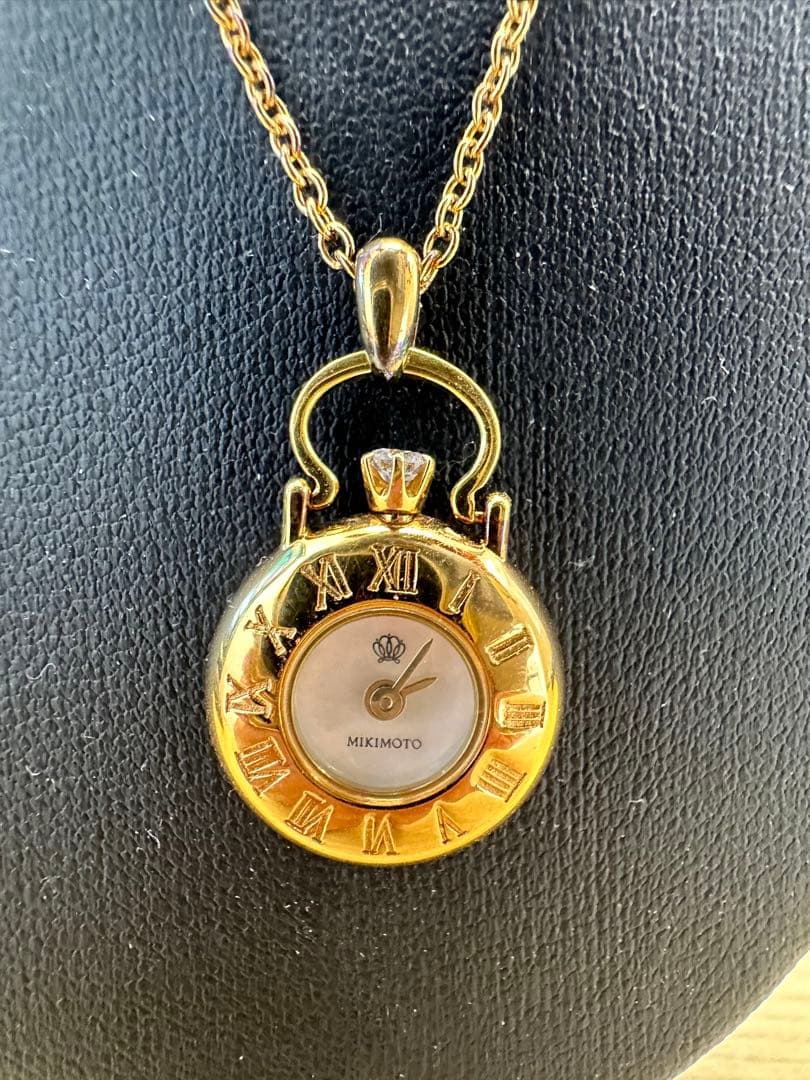 『◆WH-3909◆』MIKIMOTOミキモト☆ペンダントウォッチリューズダイヤ
