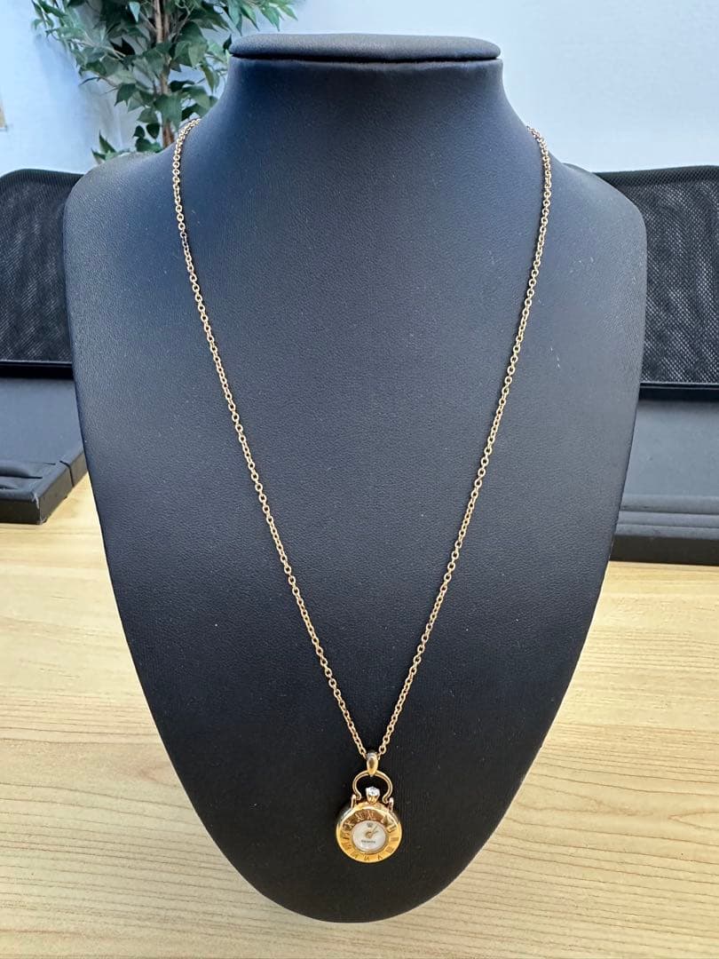 『◆WH-3909◆』MIKIMOTOミキモト☆ペンダントウォッチリューズダイヤ