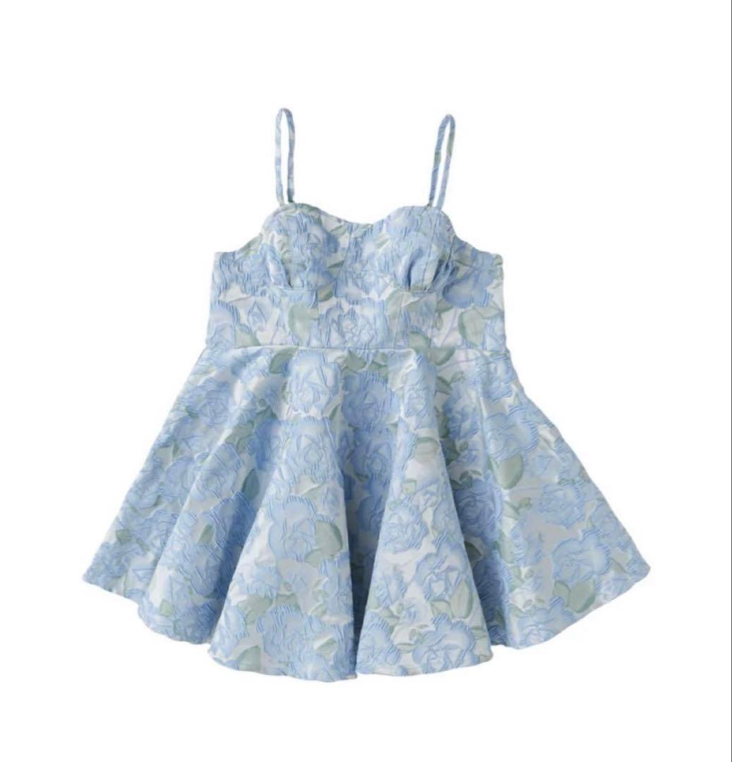 【美品】POPPY JACQUARD FLARE CAMI TUNIC