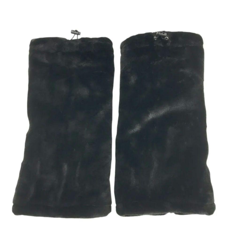 DESCENTEGOLFリバーシブルデザインレッグウォーマー黒 フリーサイズ