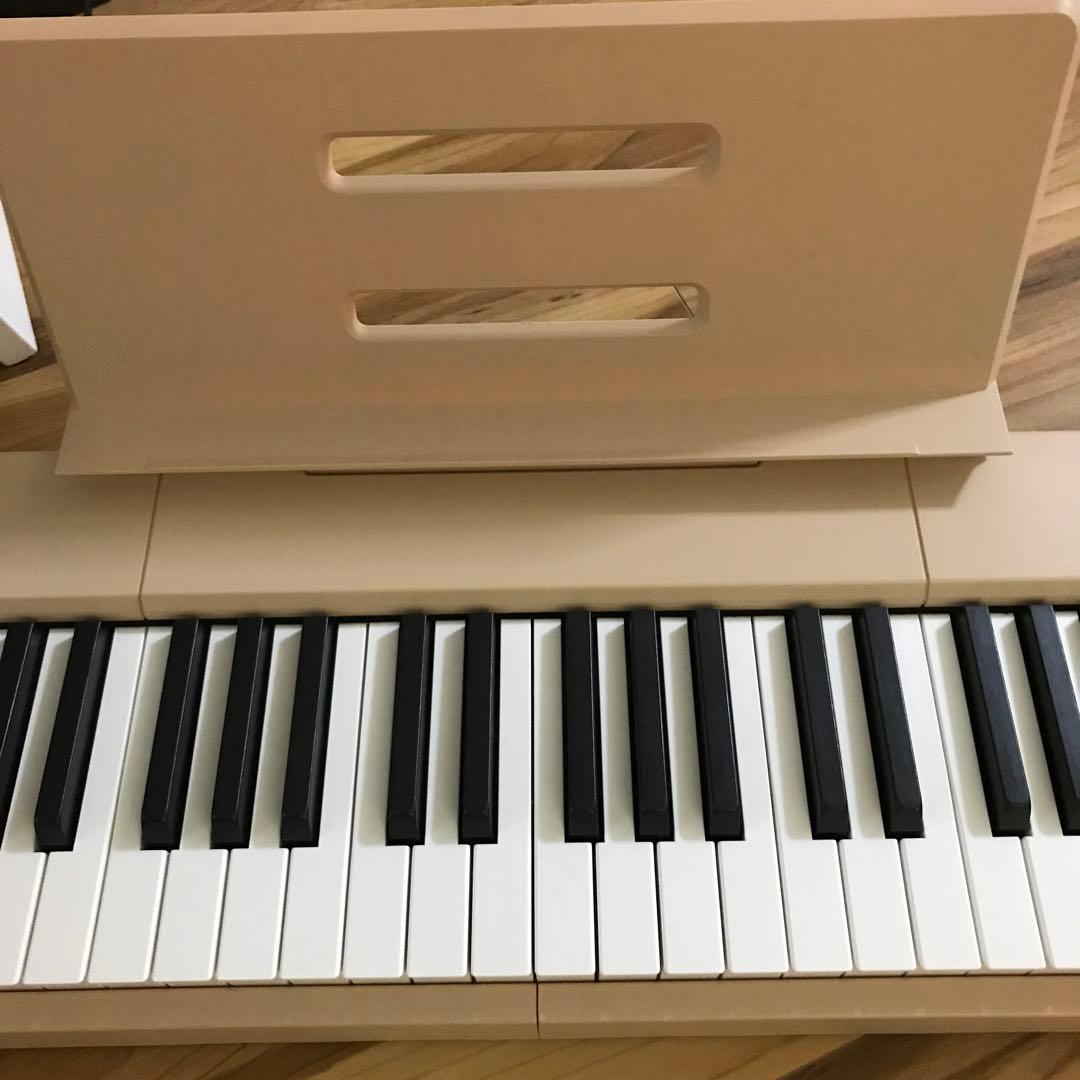 電子ピアノ　88鍵　ポータブル　充電式　初心者　オークベージュ
