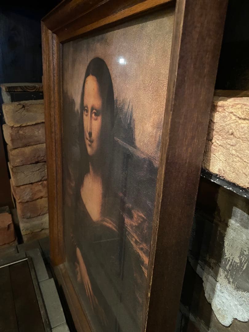 モナリザ 無垢木製フレーム肖像画55×73