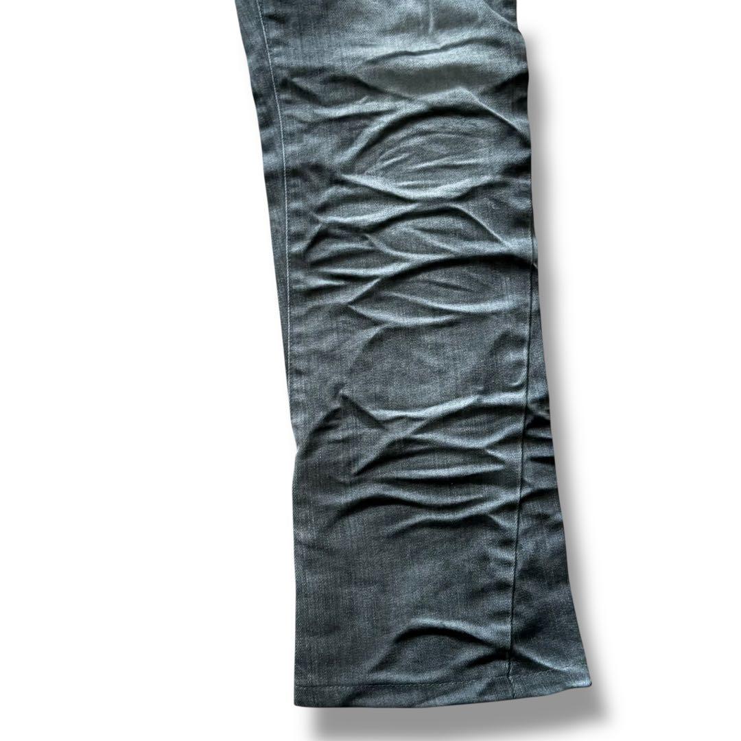 TORNADO MART シューカット デニム グレー L Y2K 立体加工