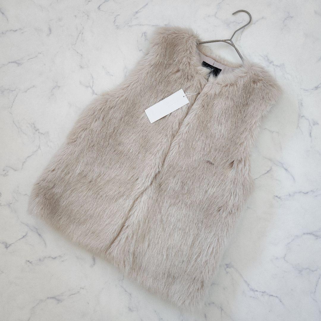 momo　新品✨23区 オンワード樫山 フェイクファー ベスト 38