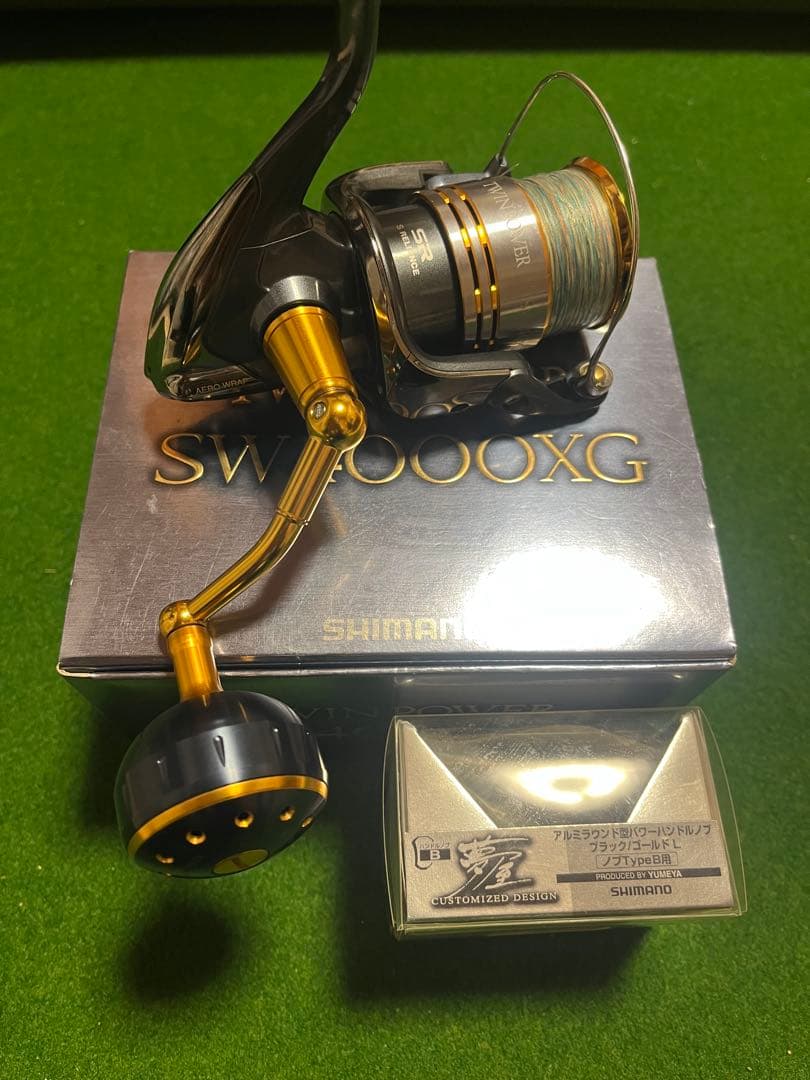 SHIMANO TWIN POWER SW4000XG スピニングリール　夢屋付