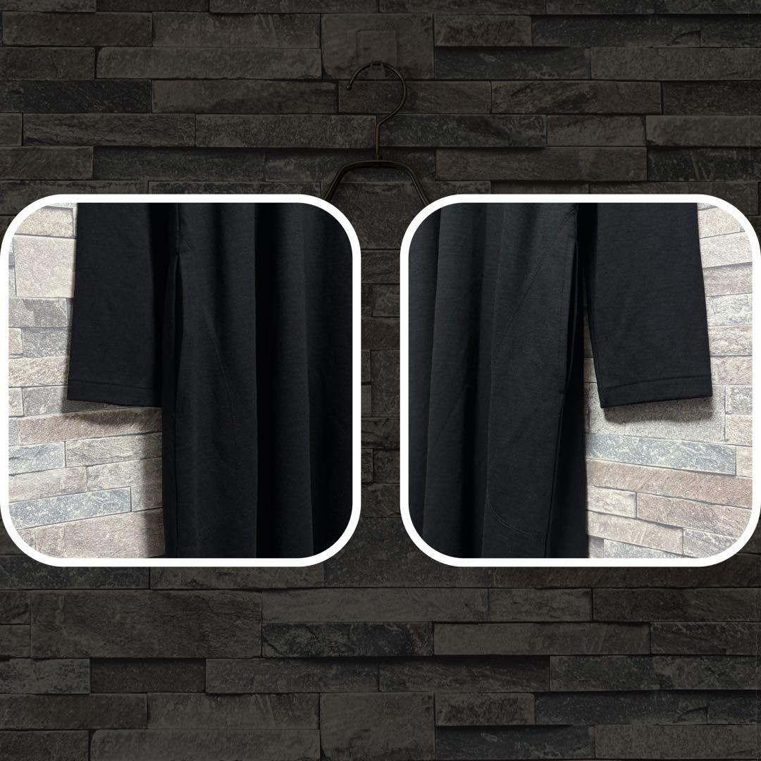 ヨウジヤマモトプールオム 22SS ヘンリーネックロングカットソー BLK/M