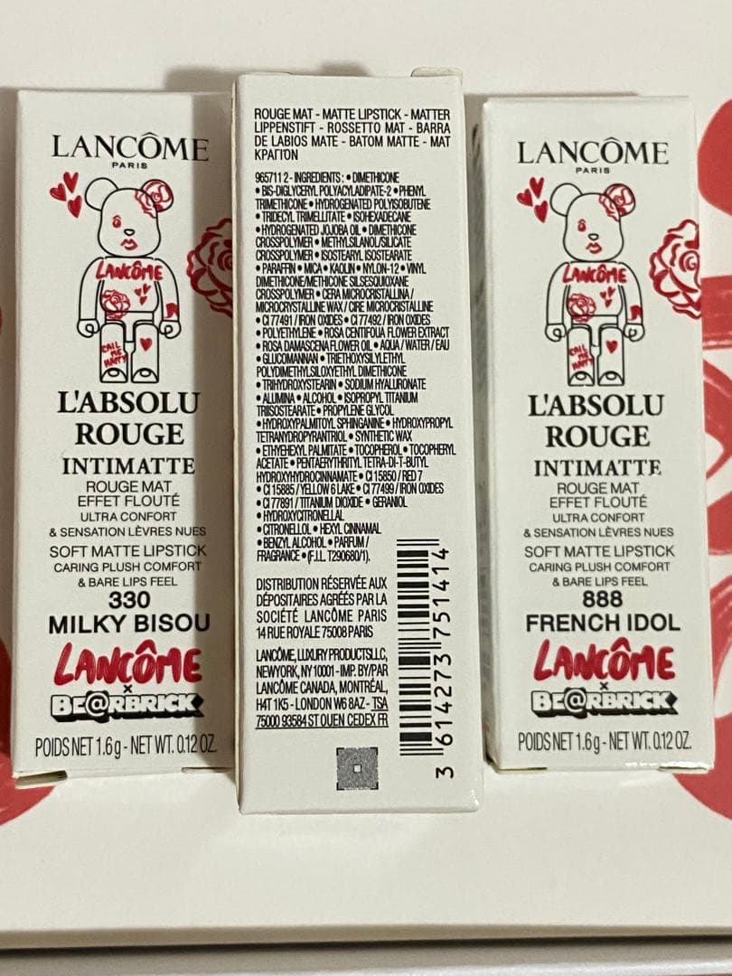LANCOME × BE@RBRICK 限定リップ 3点セット 新品未使用