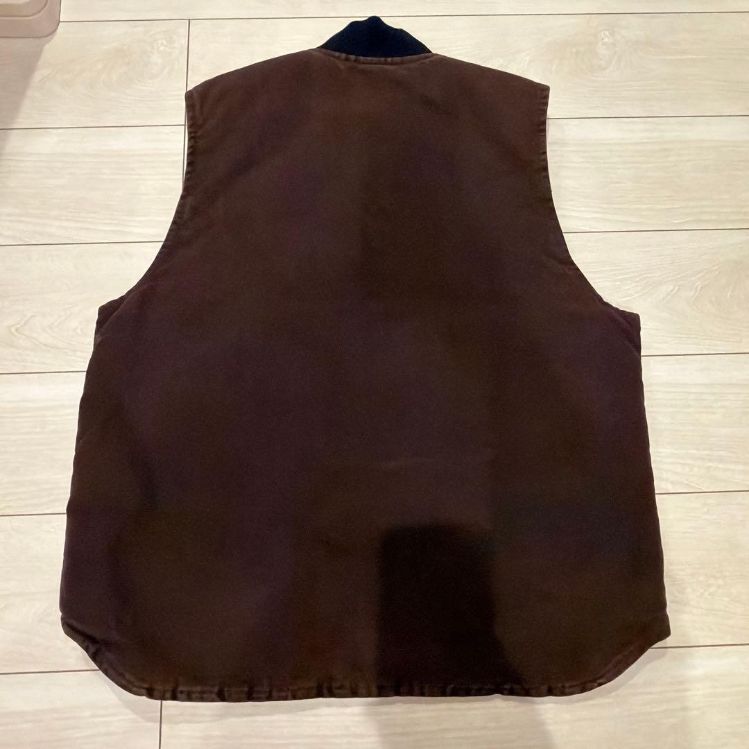 USA製 カーハート　ベスト　ブラウン　L