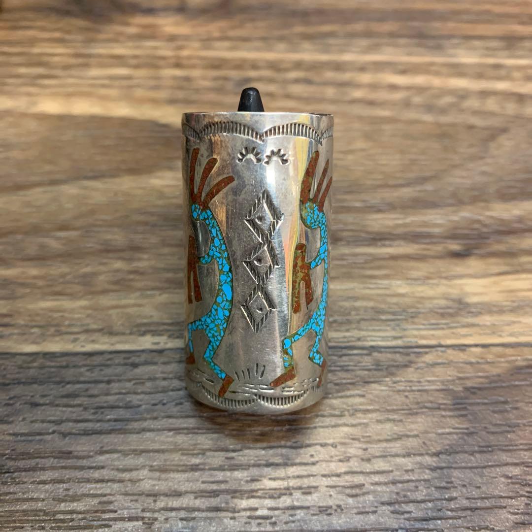 中古 ナバホ族 シルバー ポニーテールカフ インディアンジュエリー