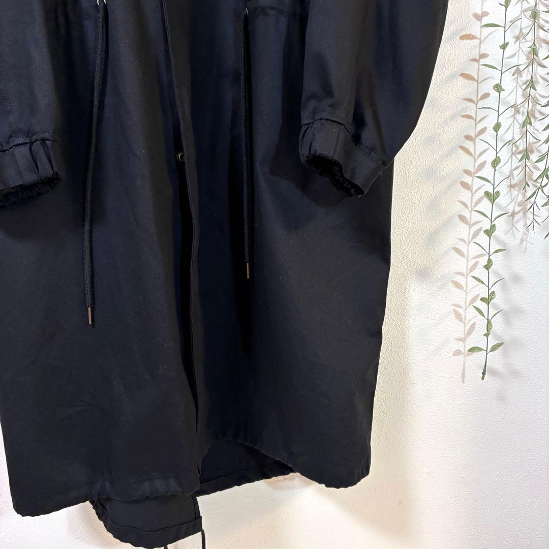 【美品】natto ハイクオリティ ミリタリーモッズコート / ブラック