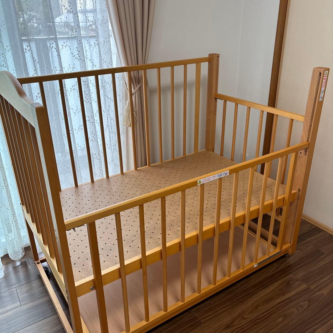 石崎家具　スリーピー　ツースライドベッド　日本製ベビーベッド