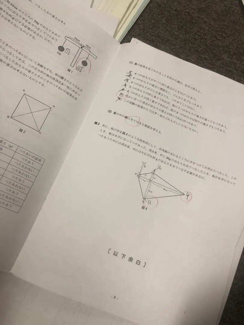 早稲田アカデミー　早稲田中　模試計8回　オープン/合格/サピックス　2024年