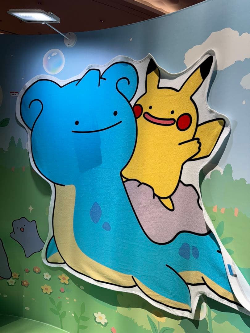 韓国ポケモンタウン2025限定 メタモン ピカチュウ ラプラス ビックタオル
