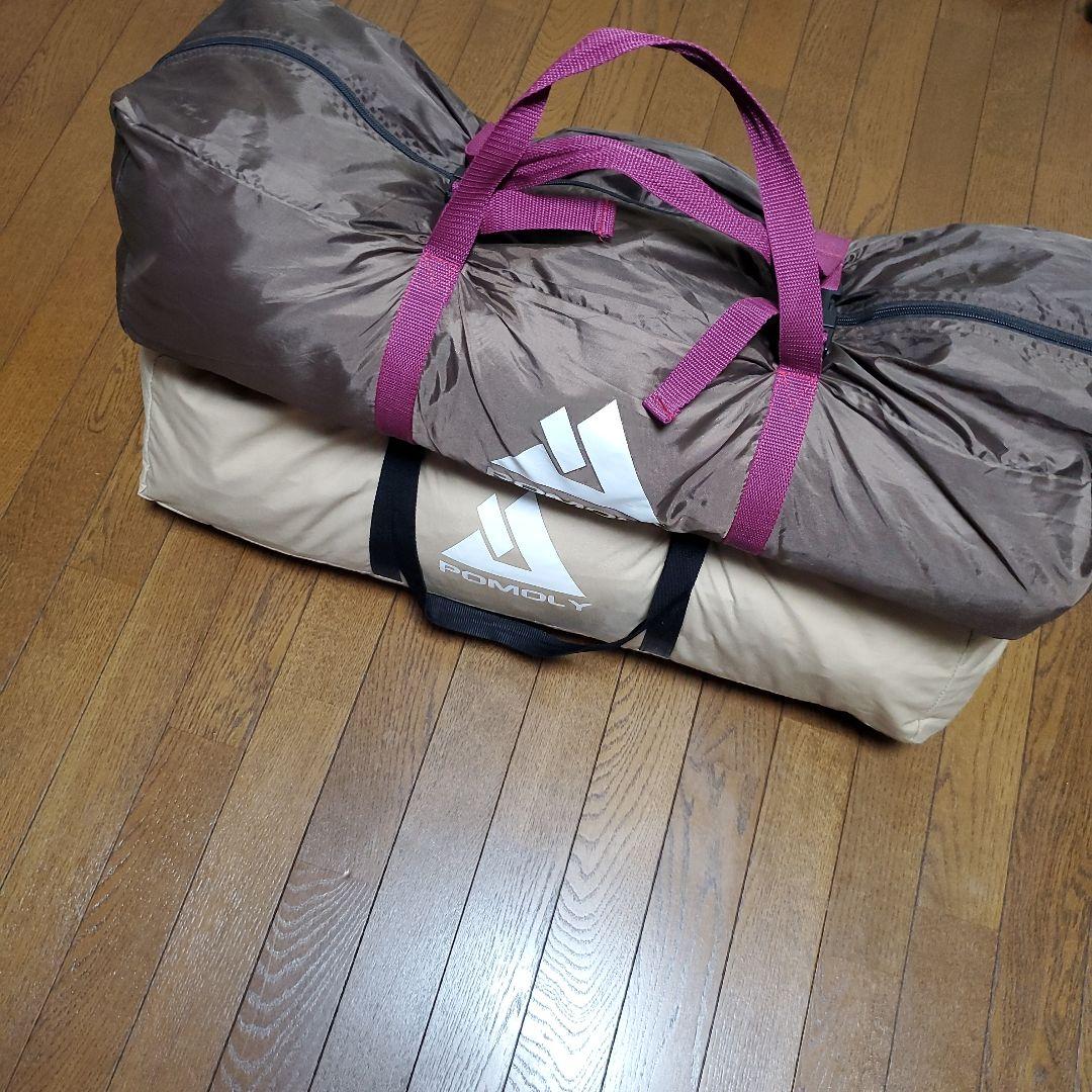 POMOLY TC ワンポールテント 煙突穴付き 3～5人用　フルインナー付き