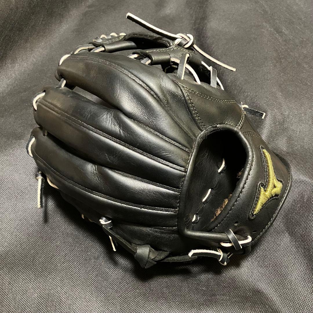 タ*カ様 ミズノプロ 硬式 内野手用 グラブ H14203 黒 高校野球対応 メ