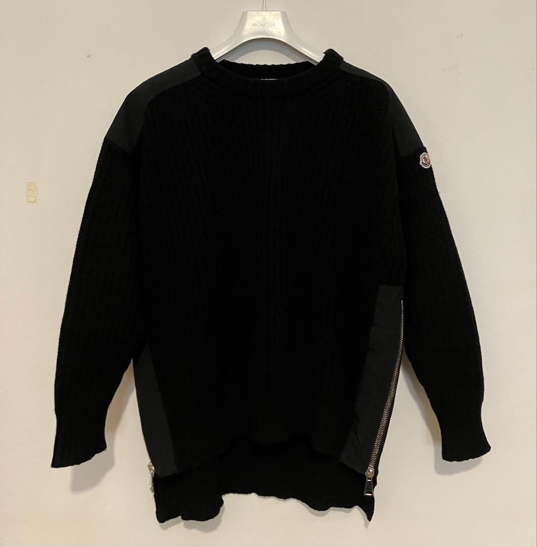 Moncler モンクレール　サイドジップデザインのざっくりニット　メンズ