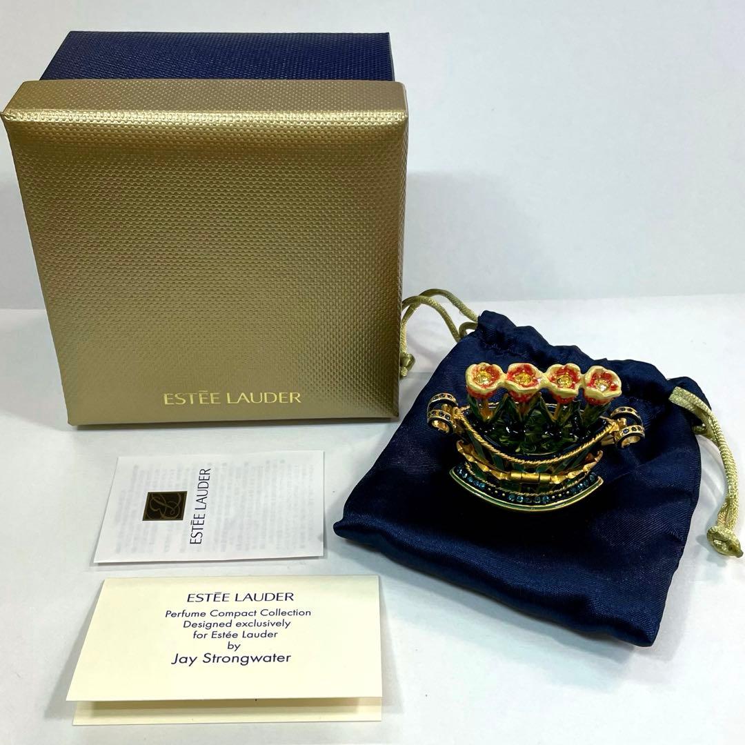 エスティローダー スワロフスキー 練り香水 チューリップカルテット 花 フラワー