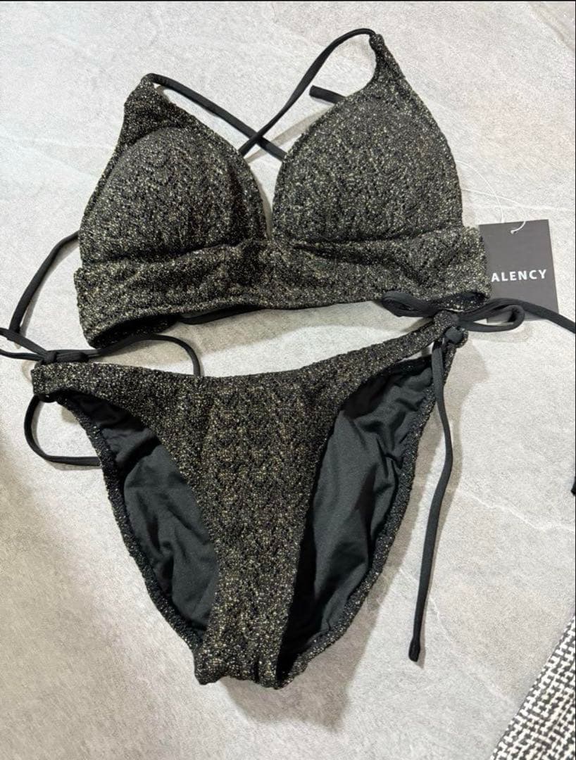 最終値下げ⭐︎黒ラメビキニ セパレート水着　アレンシー　ALENCY 新品未使用