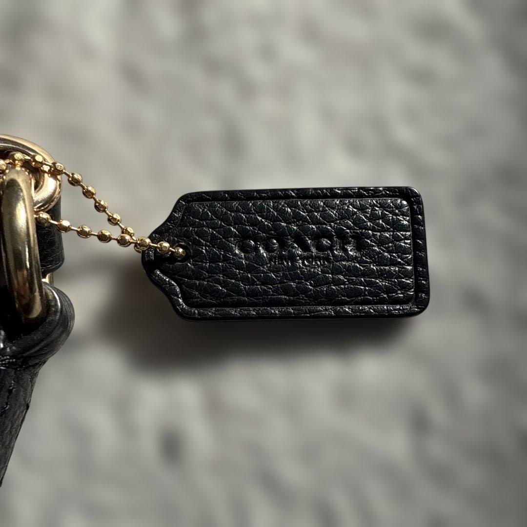 美品　コーチ　デンプシー ドローストリング バケット バッグ　黒