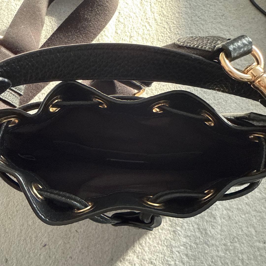 美品　コーチ　デンプシー ドローストリング バケット バッグ　黒