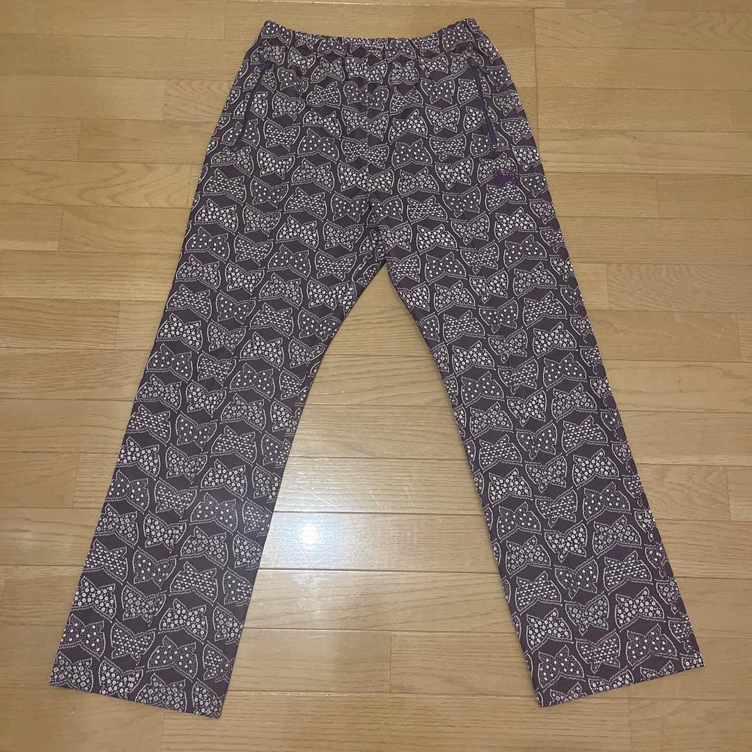 Needles トラックパンツ　ストレート　パープル　Mサイズ