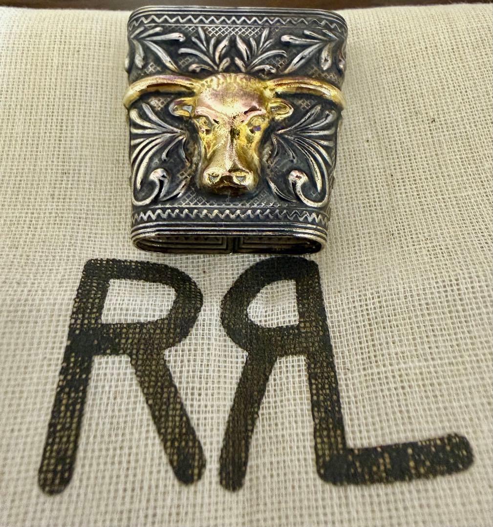 い*ー様 絶版品 RRL ブラス バンダナスライダー　 ☆ ロングホーン➕RRL