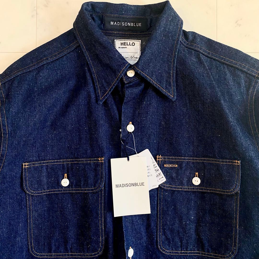 【タグ付き＊未使用品】マディソンブルー　ハンプトンデニムシャツ　サイズ01