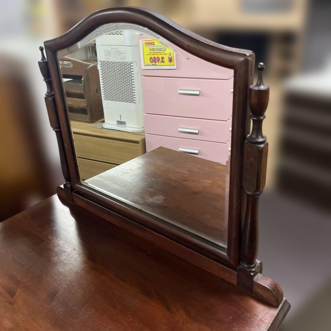 【ヴィンテージ】ミラーキャビネット◆5段収納◇マイナスビス留め◆程度良好