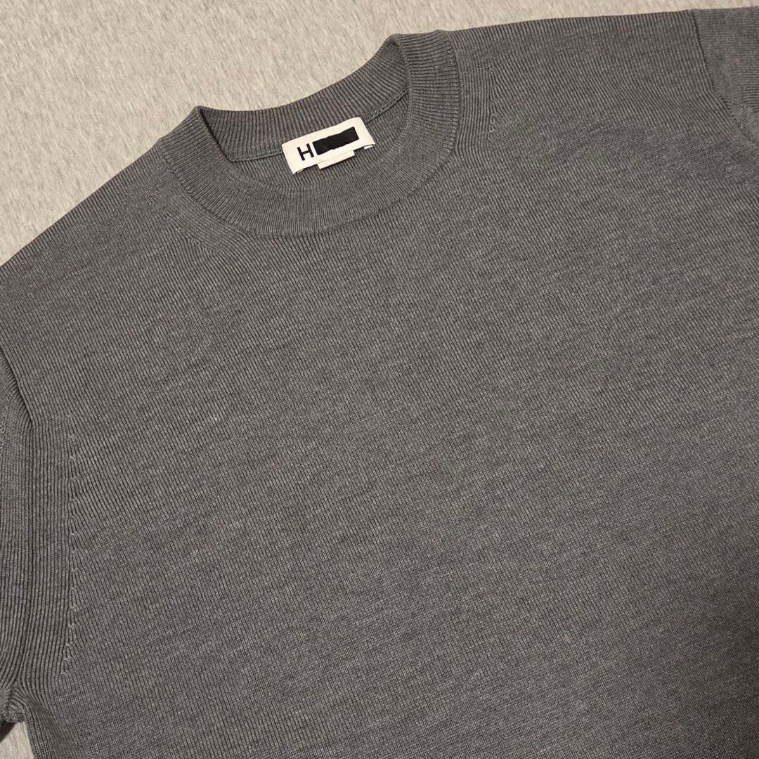 【最終値下げ・美品】H BEAUTY&YOUTH クルーネック ニット グレー