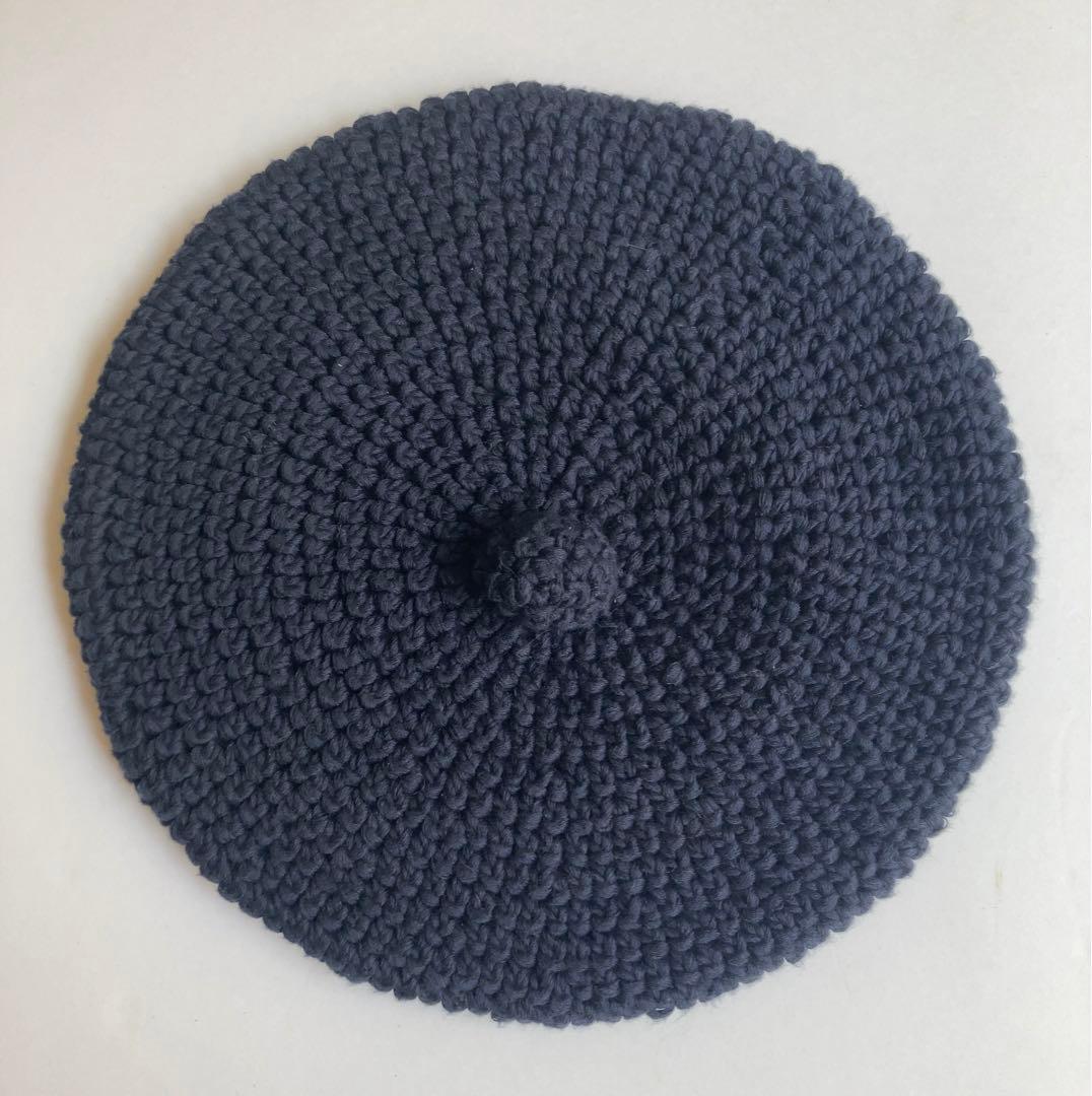 新品未使用　humoresque / ベレー帽子　ネイビー