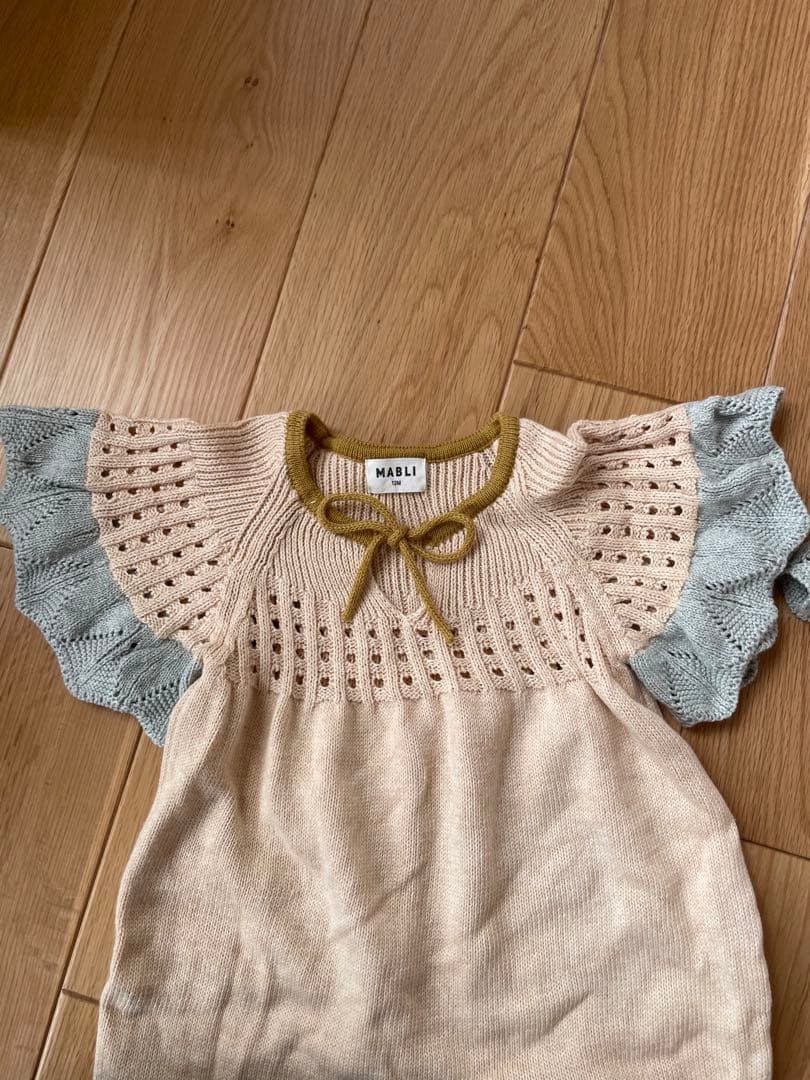 MABLI ロンパース　ボンネットセット
