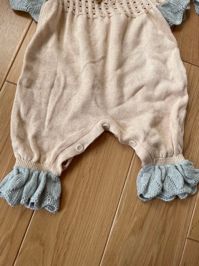 MABLI ロンパース　ボンネットセット