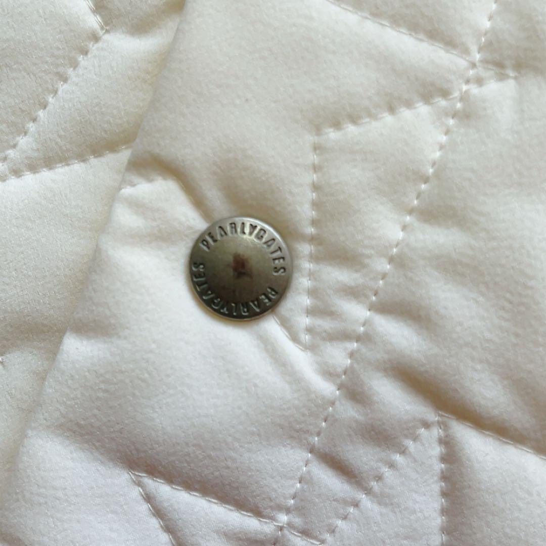 パーリーゲイツ　星柄　キルト 中綿 コート ジャケット 白　ホワイト