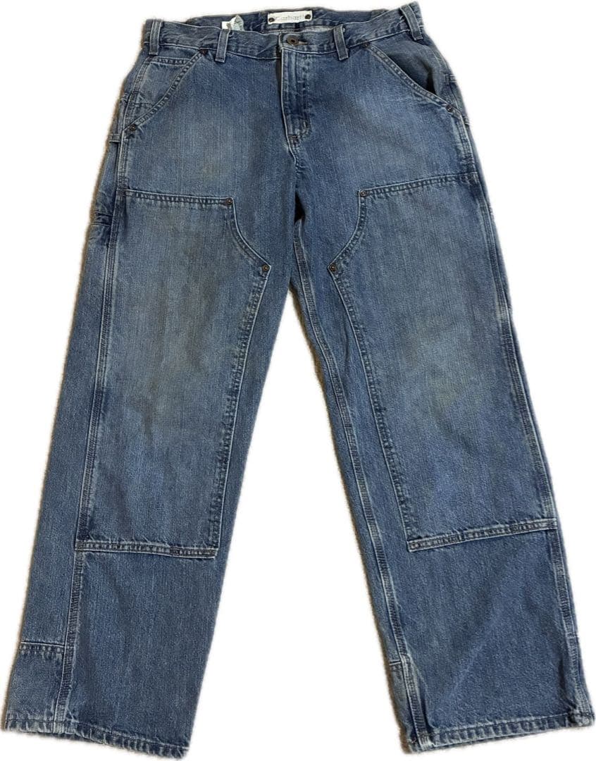 ブ*ウ様 Carhartt ダブルニー　デニム　カーハート　00s メキシコ製