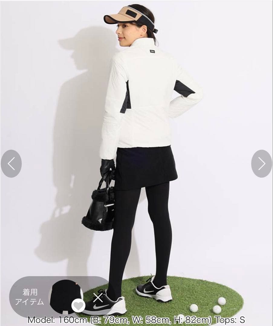 Titleist レディースジャケット Sサイズ ホワイト/ブラック