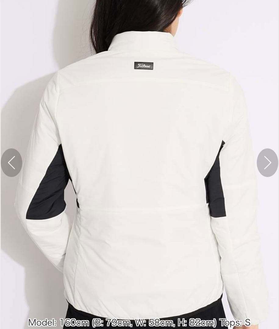 Titleist レディースジャケット Sサイズ ホワイト/ブラック