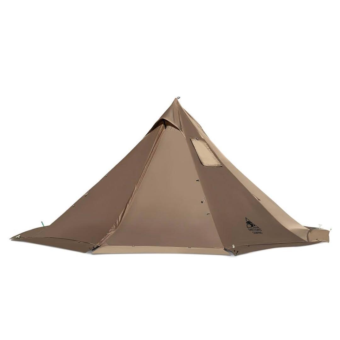 ワンポールテント 1-2人用 ホットテント 薪ストーブ利用可能 煙突穴付き