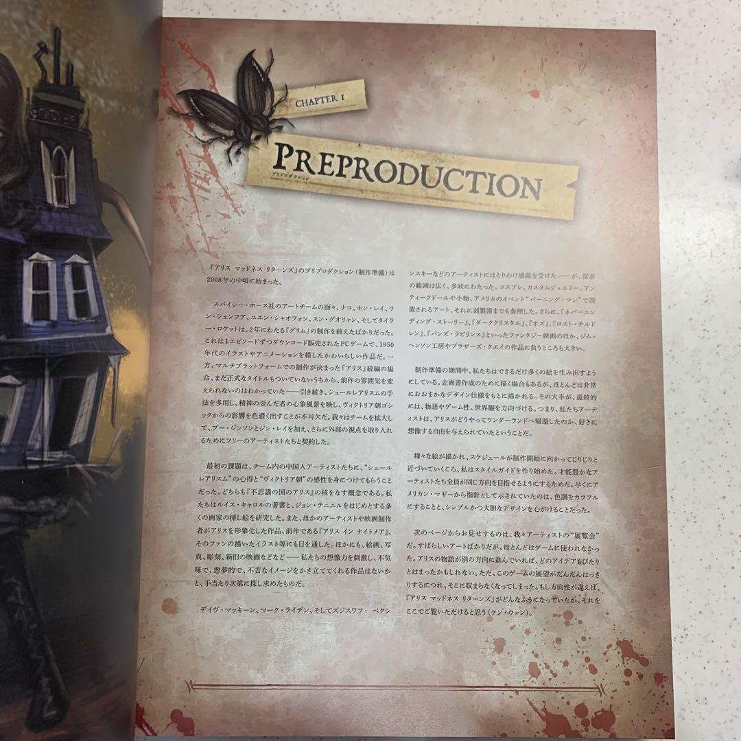 【絶版・希少本】アートオブアリスマッドネスリターンズ　日本語版