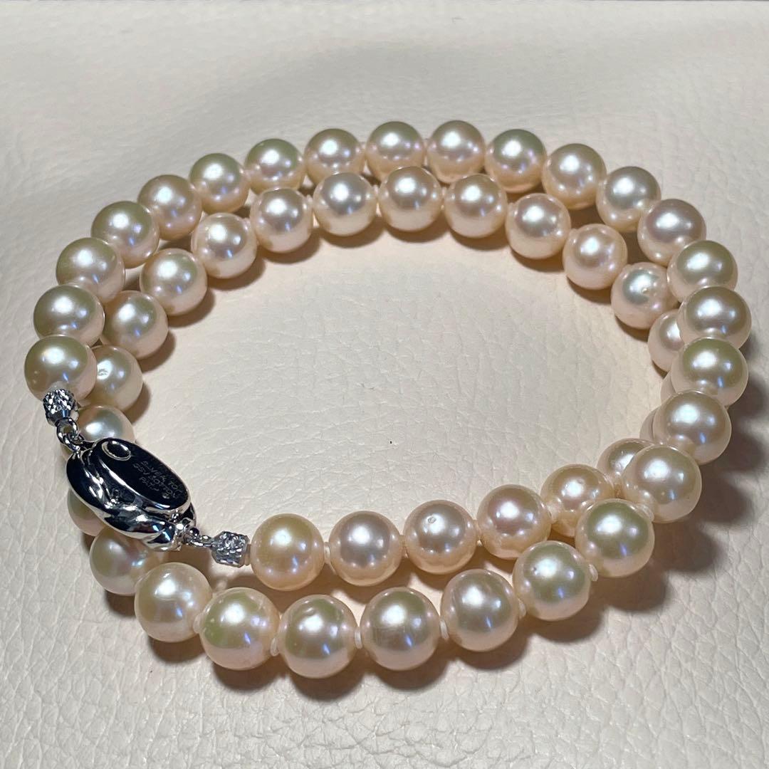 オールクッション✨️ あこや真珠 パール ネックレス 約8.0~8.5mm 本真珠