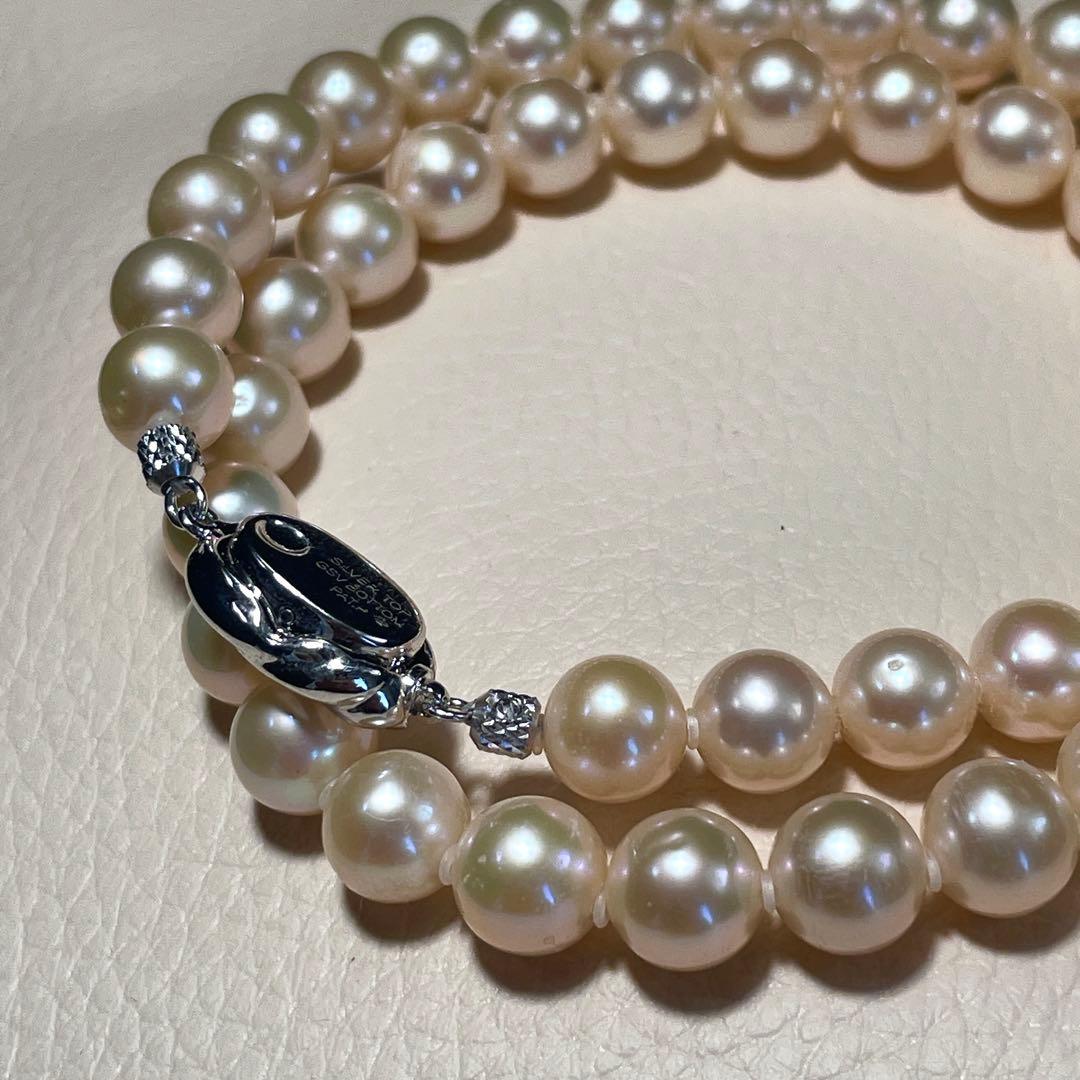 オールクッション✨️ あこや真珠 パール ネックレス 約8.0~8.5mm 本真珠