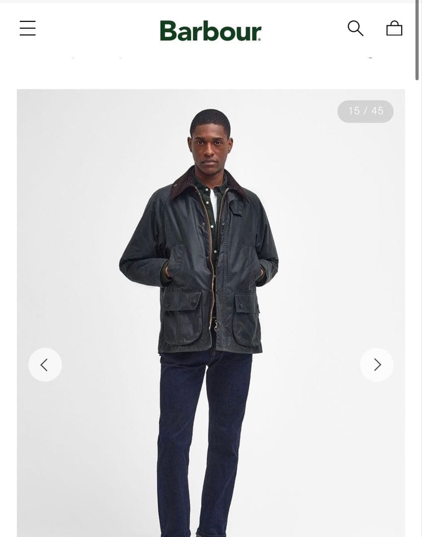 Barbour バブアー ビデイル ワックスジャケット レギュラーフィット