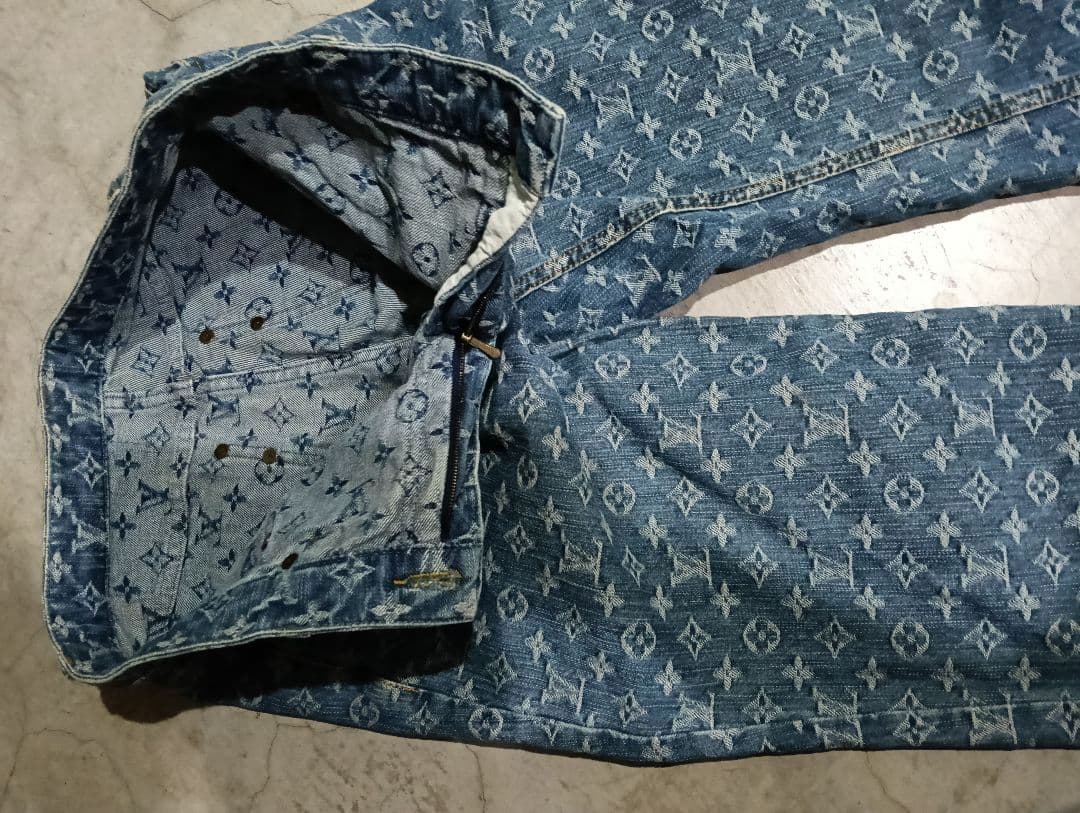 Louis Vuitton デニムショートパンツ 40　モノグラム柄