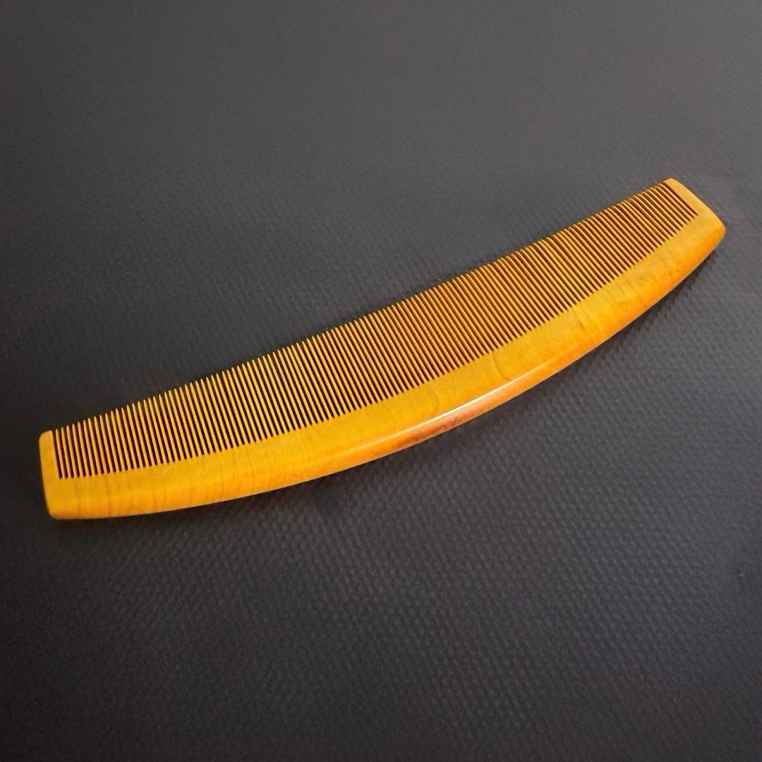 アンティーク つげ櫛 極細歯 約18cm